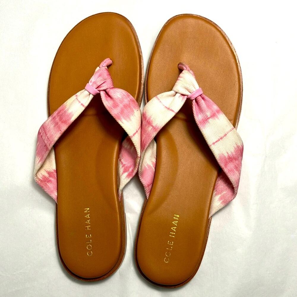 Cole Haan Fiona Thong Slide Sandal women's tie dye size 7.5 summer flip flop